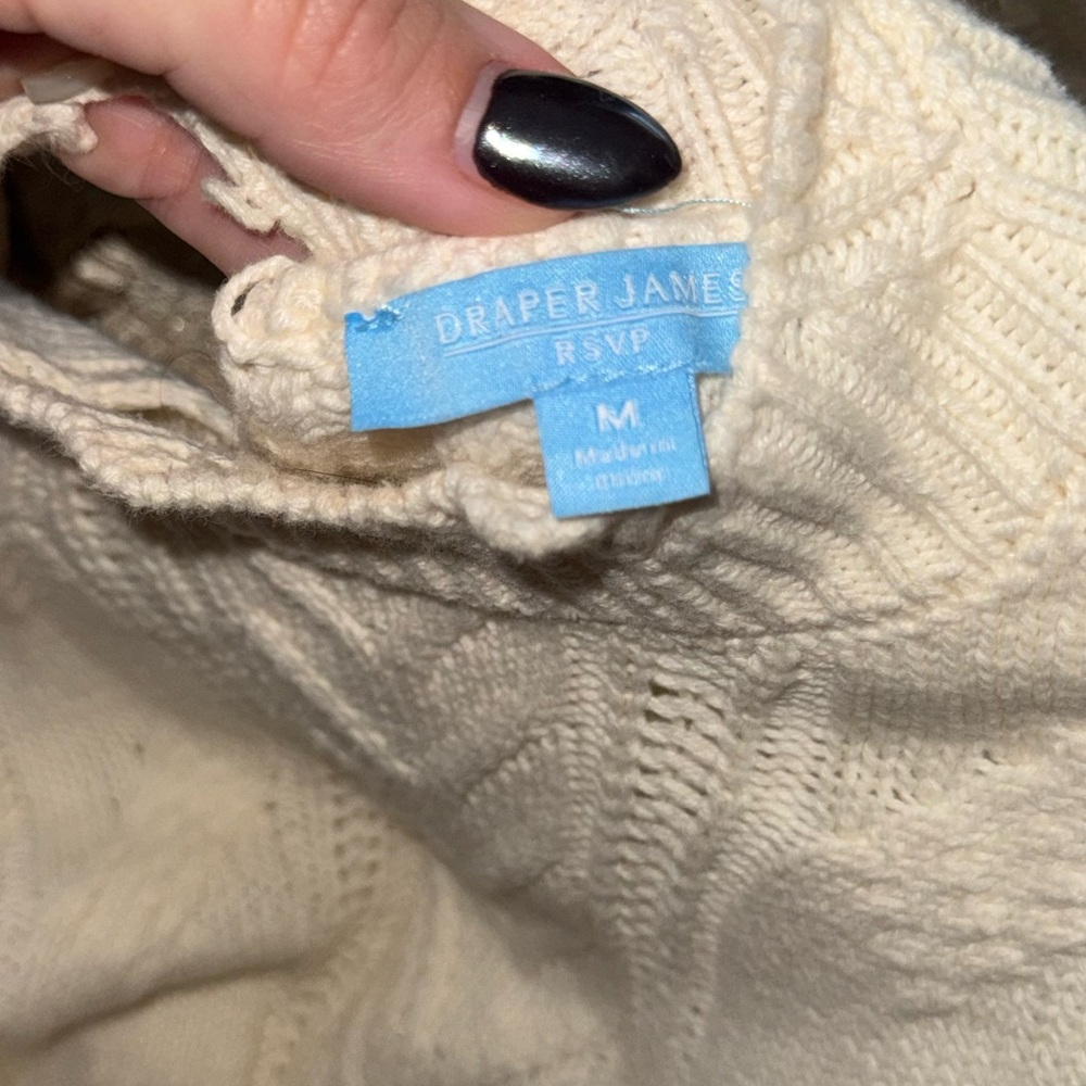 Draper James Cream Knit Sweater - Picture 4 of 7